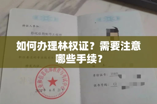 南宁如何办理林权证?需要注意哪些手续?